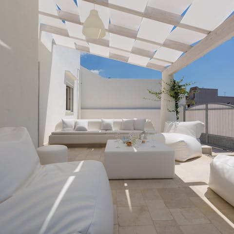 Escape the midday heat after a jaunt to Campomarino's port, two kilometres away