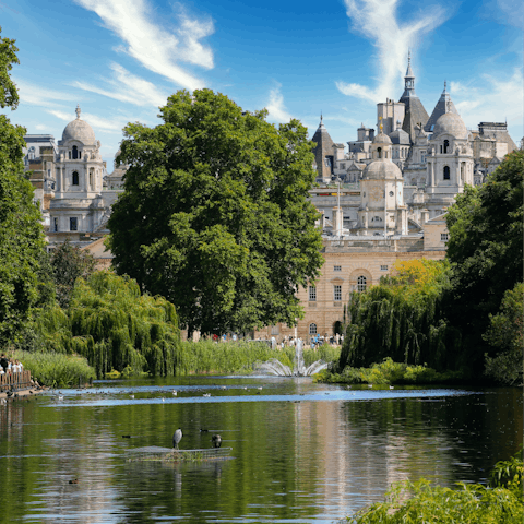 Take a stroll through Hyde Park, just across the street from the apartment