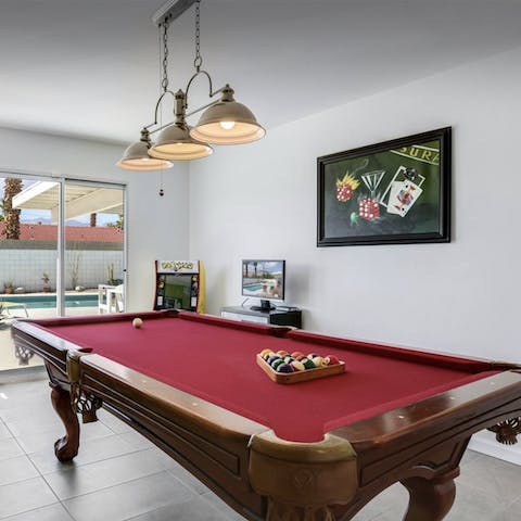 Get competitive in the evening with a game of pool