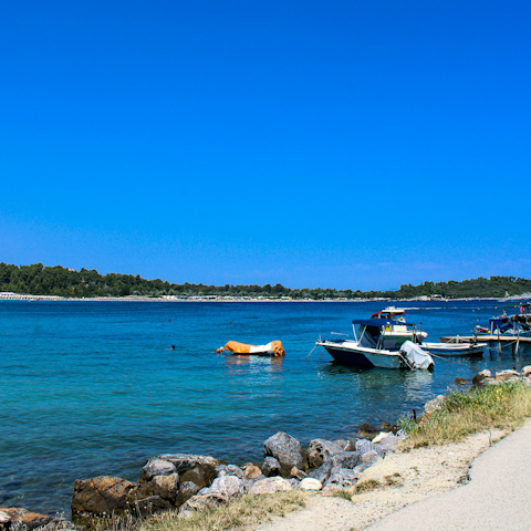 Stay a short drive from Paliouri on a scenic stretch of coastline
