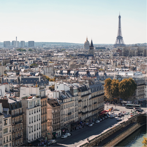 Explore Paris, including Place de la Bastille, a short stroll away