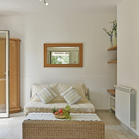 Enjoy a moment to yourself in the separate guest house