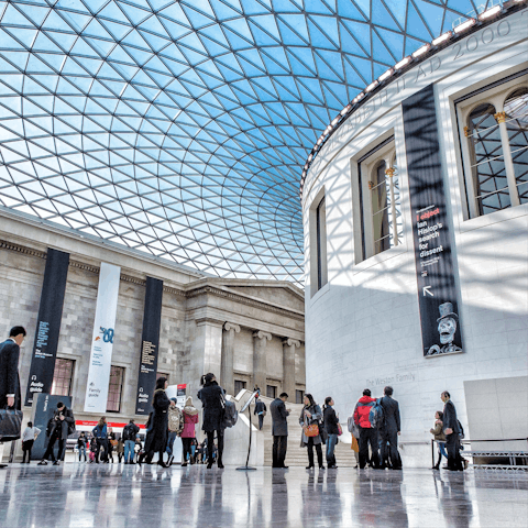 Spend an afternoon at the British Museum, a short stroll away