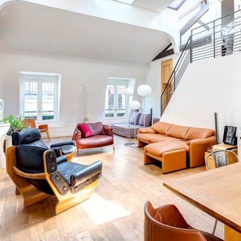 the impressive high ceilings