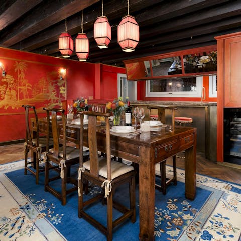 Serve up an Italian feast at the dining table