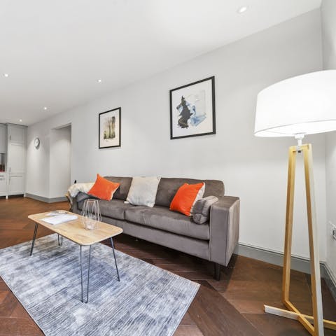 Kick back and relax in the bright living room