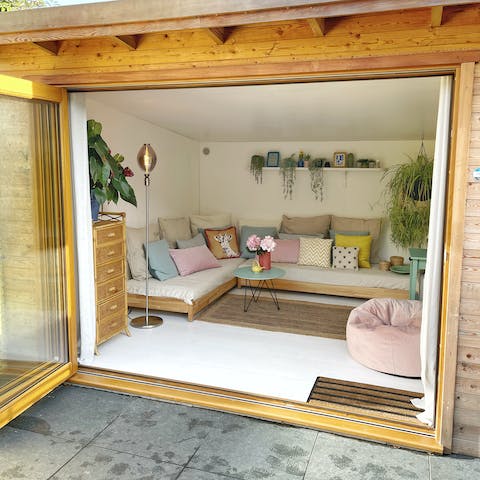 Book a therapist off the host's list and relax in the privacy of the summer house