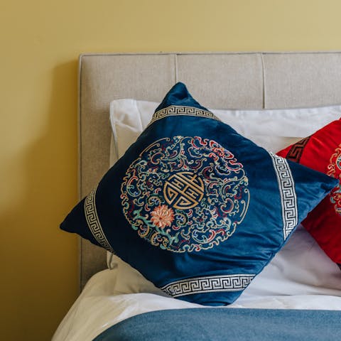 Sink into the plush beds after a busy day exploring Cheltenham