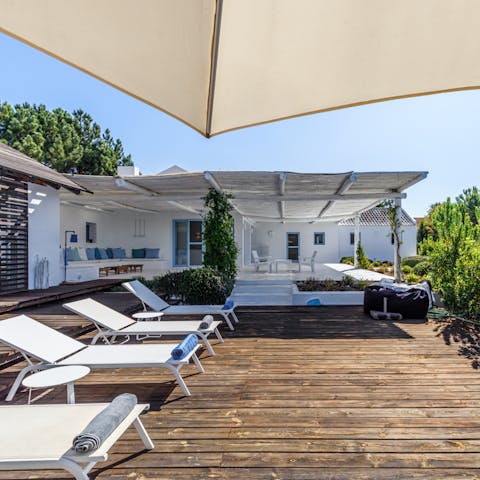 Make poolside lounging your only firm plan for the day