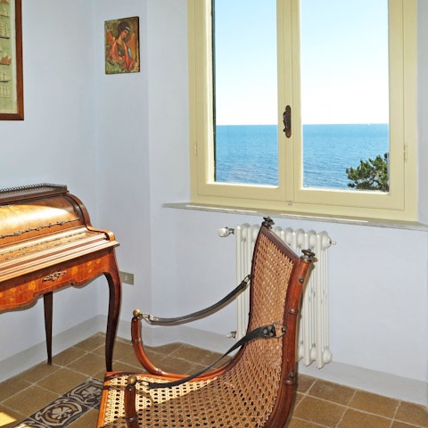 Take in majestic sea views from the bedroom suites