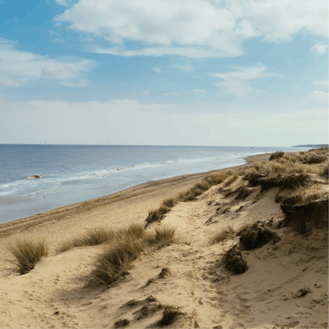 Pack up a picnic for a morning at nearby Holkham Beach