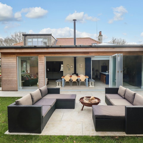 Gather around the fire pit for storytelling beneath the stars