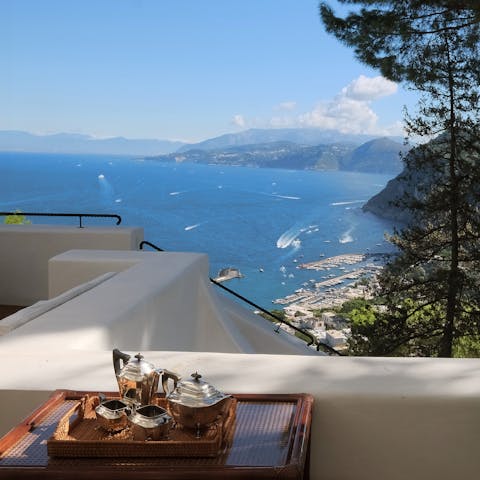 Soak up the sun on the terrace – it's a spectacular spot for sunset cocktails