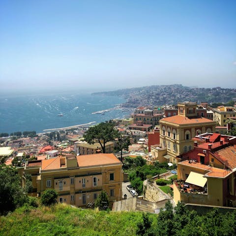 Explore Naples on foot – the funicular is a short walk away