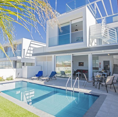 Beat the heat with a dip in your private pool