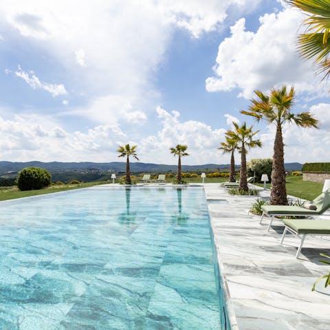 Spend magical days by the pool or exploring the surrounding landscape