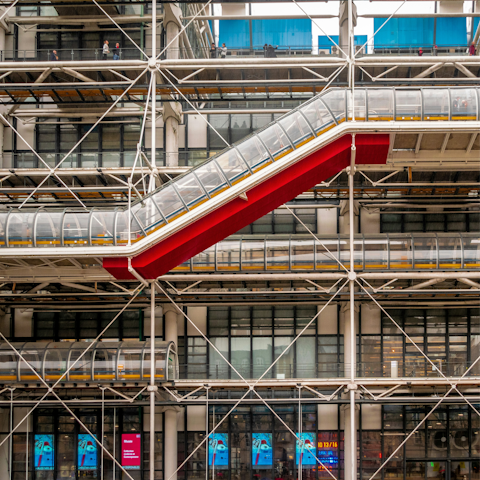 Take a ten minute stroll to check out the Centre Pompidou