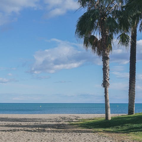Spend a beach day at Málaga – 20 km away