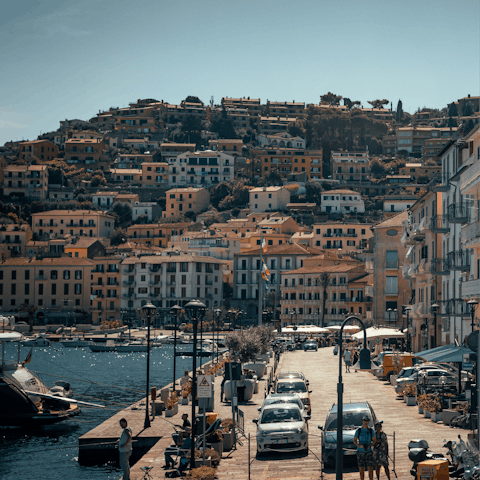 Stroll around Porto Santo Stefano, located close by