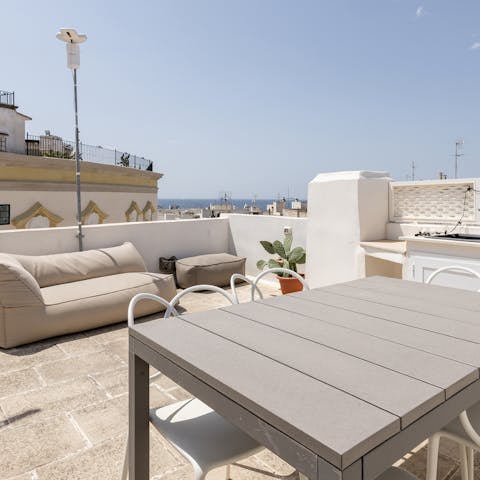 Lounge on the balcony and admire the stunning scenery