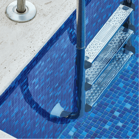 Go for a dip in the communal pool