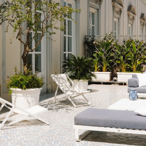 Gather on the terrace with an Aperol Spritz