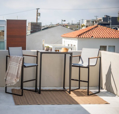 Catch the afternoon sun on the balcony above the Manhattan Beach