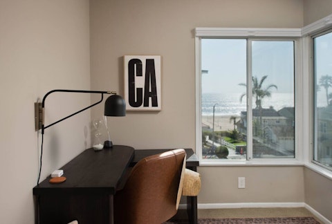 Retreat to the study for some quiet work with sea views