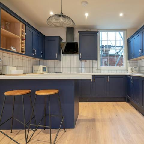 Rustle up a delicious home-cooked meal in the big kitchen