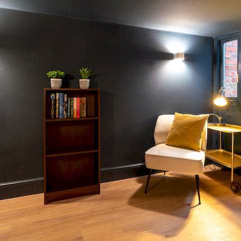 Escape to the reception room for some peace and quiet