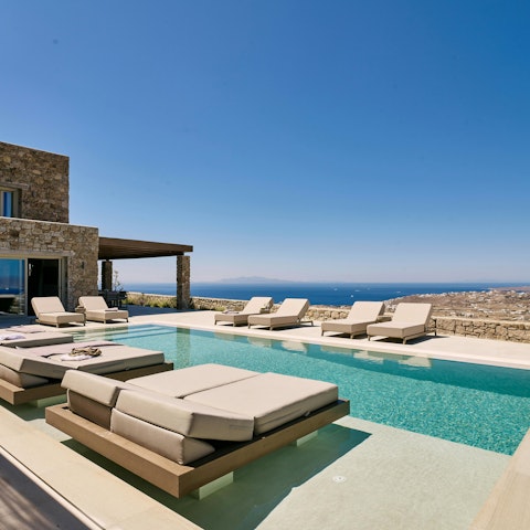Savour peace and calm while lounging by the pool