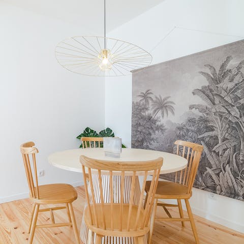Enjoy delicious meals in the dining area