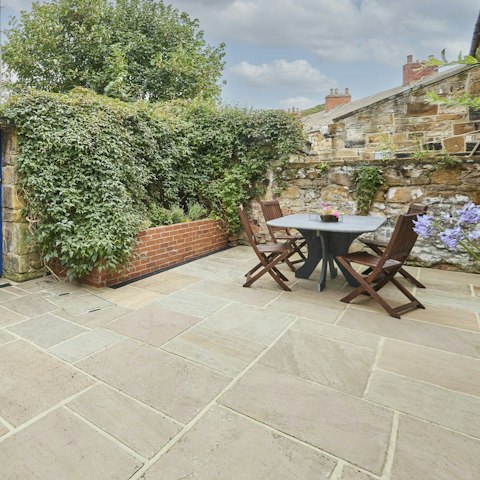 Get some fresh Yorkshire air in the courtyard garden