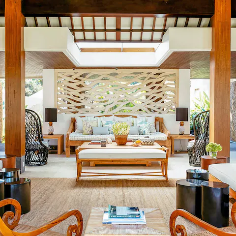 Take the weight off your feet in one of the many carefully thought-out seating areas