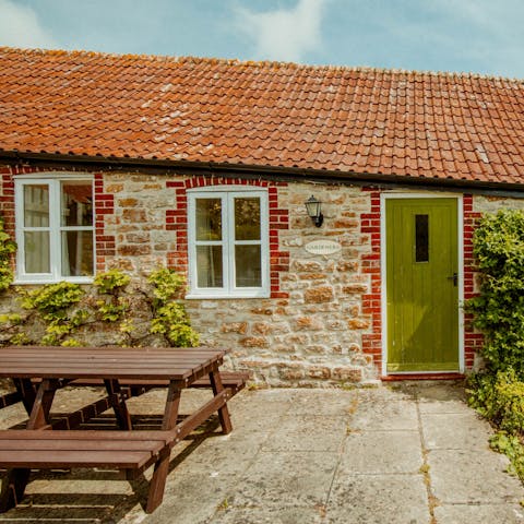 Fire up the barbecue on your private west-facing terrace on long summer nights