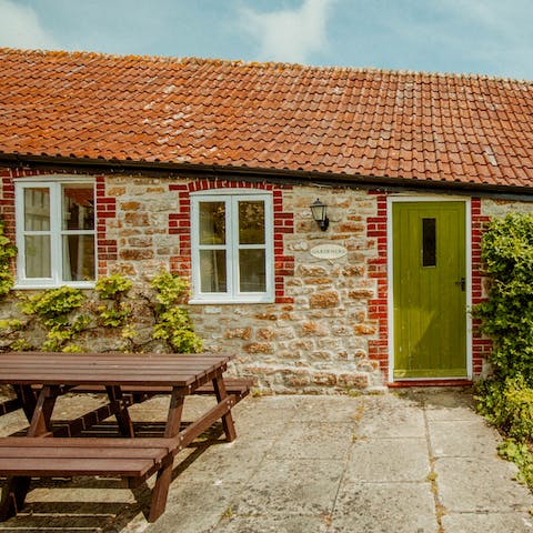 Fire up the barbecue on your private west-facing terrace on long summer nights