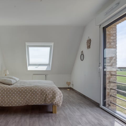 Wake up well-rested and enjoy those country views