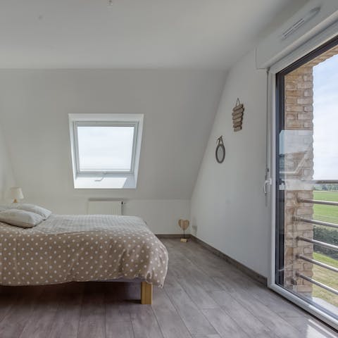 Wake up well-rested and enjoy those country views