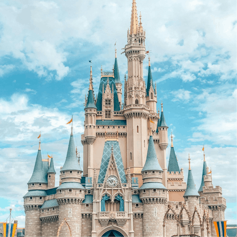 Feel the magic at Disney World, twenty-minute drive away