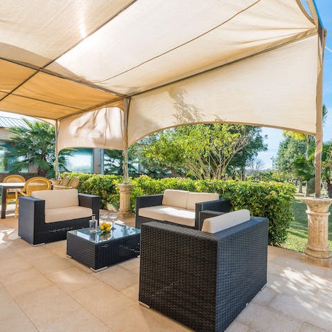 Relax in the shade with some Sangria