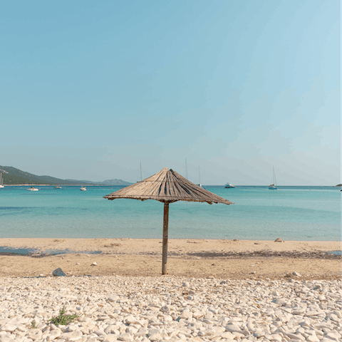 Drive fifteen minutes to spend a day at Can Picafort beach