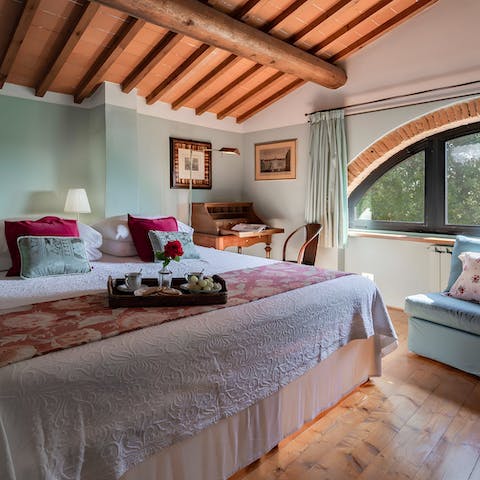 Drift off to sleep in the characterful bedrooms