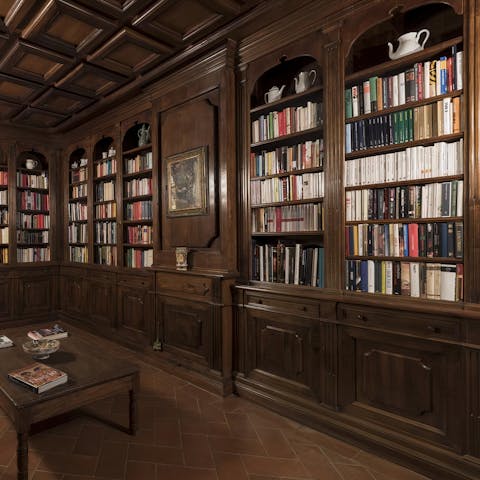 Lose yourself in a book from the grand library