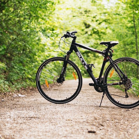 Borrow a bike and embark on a relaxing cycle through the Tuscan countryside