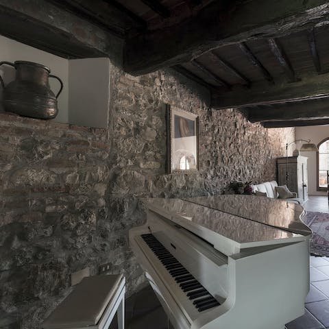 Treat your fellow guests to a tune on the grand piano