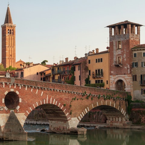 Spend a day sightseeing in Verona, an eighteen-minute drive away
