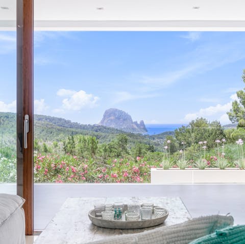 Take in the stunning view from the master suite
