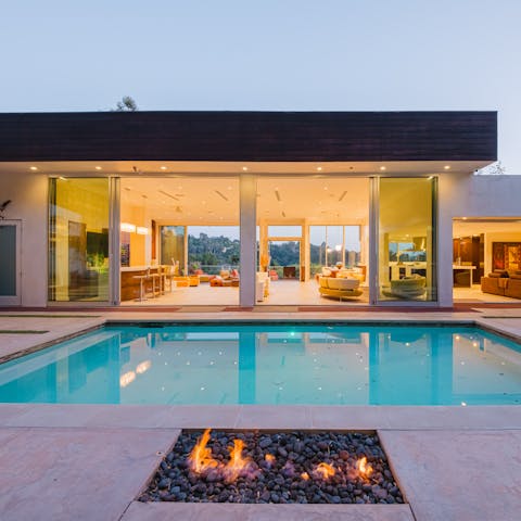 Feel a wonderful sense of wellbeing after a swim in the pool