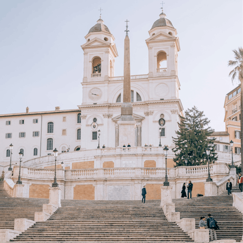 Stay minutes away from the iconic Spanish Steps