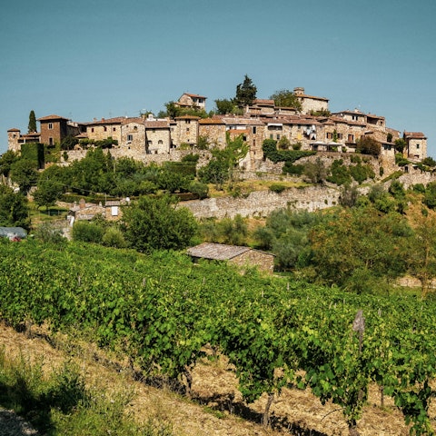 Visit Montefioralle, one of Tuscany's best-preserved medieval hilltop villages